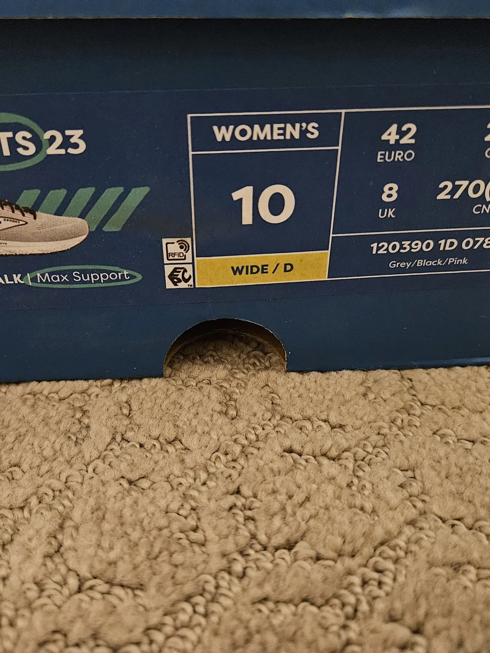 NIB Brooks Ariel GTS 23 Women's 10D Tennis Shoes